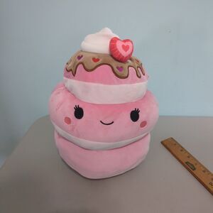 Squishmallows Valentine's Day Squad Shelly the Pink Strawberry Pancakes 12"